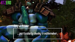 Gay dragon fucks guy animation with jizz and sound