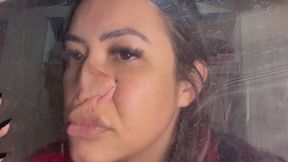 ASIAN GODDESS WITH NOSE ON GLASS BY KIARA FULL HD