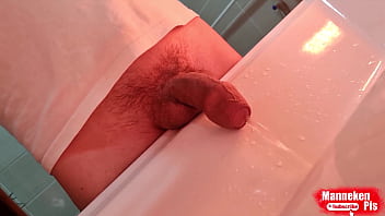 Close-up of urine stream