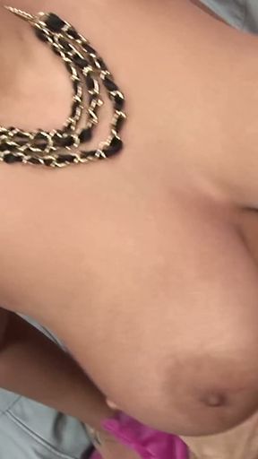 Boutique Threesome - Busty Brunette and Blonde in Pink Fishnets Get Fucked Doggy