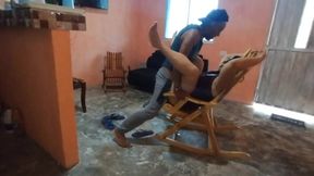 My Disgusting Stepfather Loves to See My Big Ass and Ends up Giving Me a Delicious Fuck with His Big Cock While My Stepmom Works