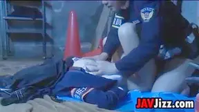 Sadistic Cop Dominates Injured Woman in Rough Punishment Sex Scene