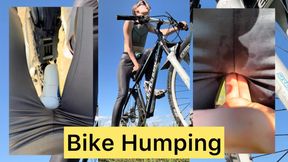 Bike dry Humping Outdoor Orgasm