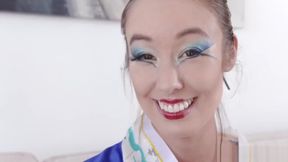 Asian Geishas in HD: Young Lesbos Tease &amp; Please Pussies