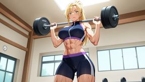 Muscular Goddess JOI | Workout Bicep Curl Tease, Moans & Giggling JOI | Fitness Femdom JOI Audio