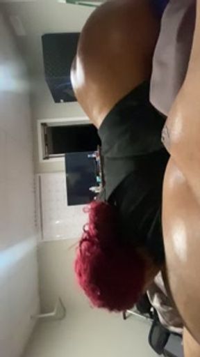 Mz K ass up face down in my huge balls