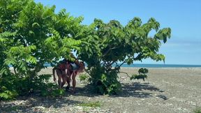 We Fuck on the Beach and I Cum Three Times