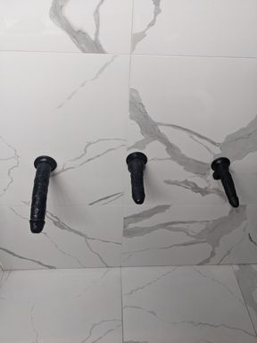 Foot long dildo in my tight ass