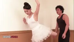 Seductive Asian ballerina gets creampied
