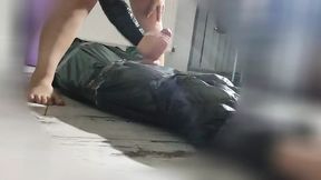 Tied up and ravaged his spouse viciously