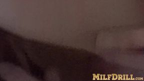 Mature woman with big boobs is horny and wants to masturbate