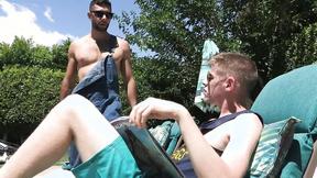 ”BrotherCrush- Cute Little Guy Worships His Muscular Stepbrothers Thick Prick”
