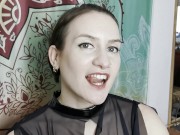 Femdom Mistress Bites Her Slave - Biting Domina