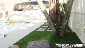 Blonde teen Krissy Knight is so wet from having a fat dick inside her