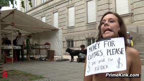European Babe Public Bondage Sex