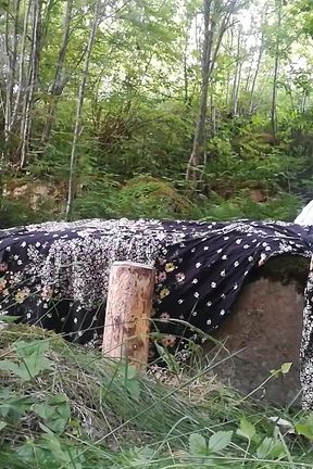 Outdoor Double Dildo Penetration