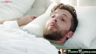 FamilyHandle.com - Horny milf slut Sofie Marie fucks her stepson before school and sw