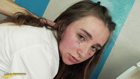 ferrero s anal casting, 20 y.o. teen ada paradiso from italy, gets first anal with monster cock, gapes and cum in mouth.