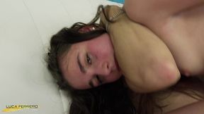 ferrero s anal casting, 20 y.o. teen ada paradiso from italy, gets first anal with monster cock, gapes and cum in mouth.