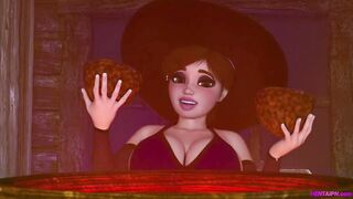 FUTA Witches Play Pranks and Have Sex - 3D Animation