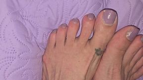 Lavender toe nails