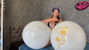 sexy looner s2p big white balloons with neck
