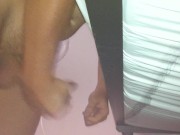 Jerking off under the bed