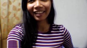 HD 10 Weeks Pregnant Thai teen 18+ Heather Deep gives blowjob and gets cum in mouth and swallows