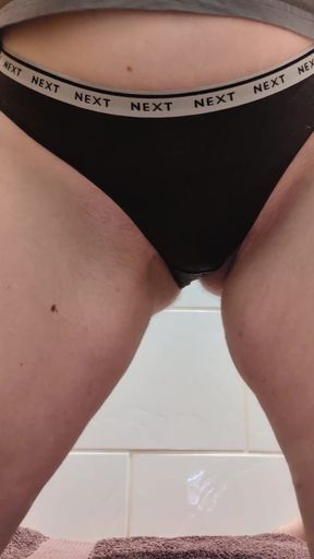 slow desperate pee in my panties