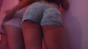 two lesbians bitches DANCE twekiong