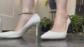 White Pumps Footjob on my Dildo JOI