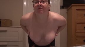 Sexy Secretary Stripping