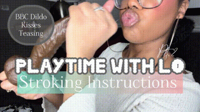 BBC Dildo Stroking JOI