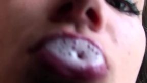 Skinny latina wildly fucking a horny blonde guy