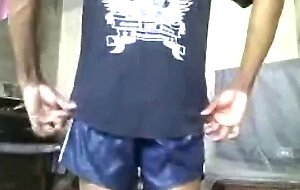 Asian Guy from Sri Lanka Strips and Masturbates on Cam