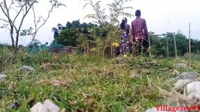 Beautiful collage Girl sex in outdoor with home