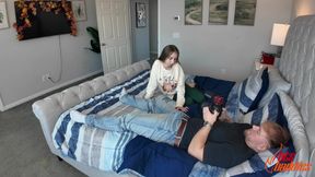 Hot Natural Blonde Gets Holiday Dick Bts - Breezy Bri