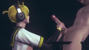 Vocaloid Yaoi Femboy - Len Hardsex in Classroom