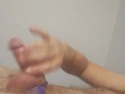 Blonde Boy Bouncing Around His Room and Playing with His Vibrating Cock Ring
