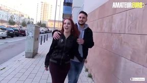 AMATEUR EURO - Redhead Latina Silvia Rubi Have Sex With Random Boy From Street
