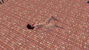 Beautiful Shemale Masturbates with Butt Plug Then Gets Ass Fingered 3D Hentai