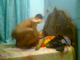 Submissive Kolkata married lady with her husband in bed