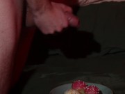 white Benny Fox birthday cum surprise