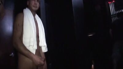 Kinky guy sucks a dick and gets fucked thorough a gloryhole