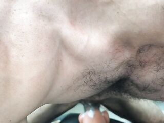 Klaus Joe's taut shaft shakes with raw ecstasy