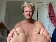 Foot worship video for you goons