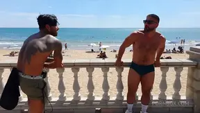 Rooftop Heat: Steamy Gay Tryst Barefoot by the Pool – 18+