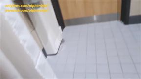 British milf gets a wet and wild public gym fuck in the shower room