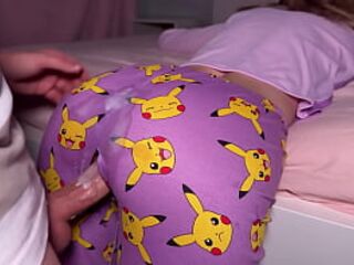 Stepdad's ally! We played at rubbing, out of penetration, but this chab ripped my pajamas and ended up putting his large jock inside me.