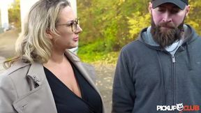 Accidental Encounter with Busty Language Professor in Outdoor Car Sex